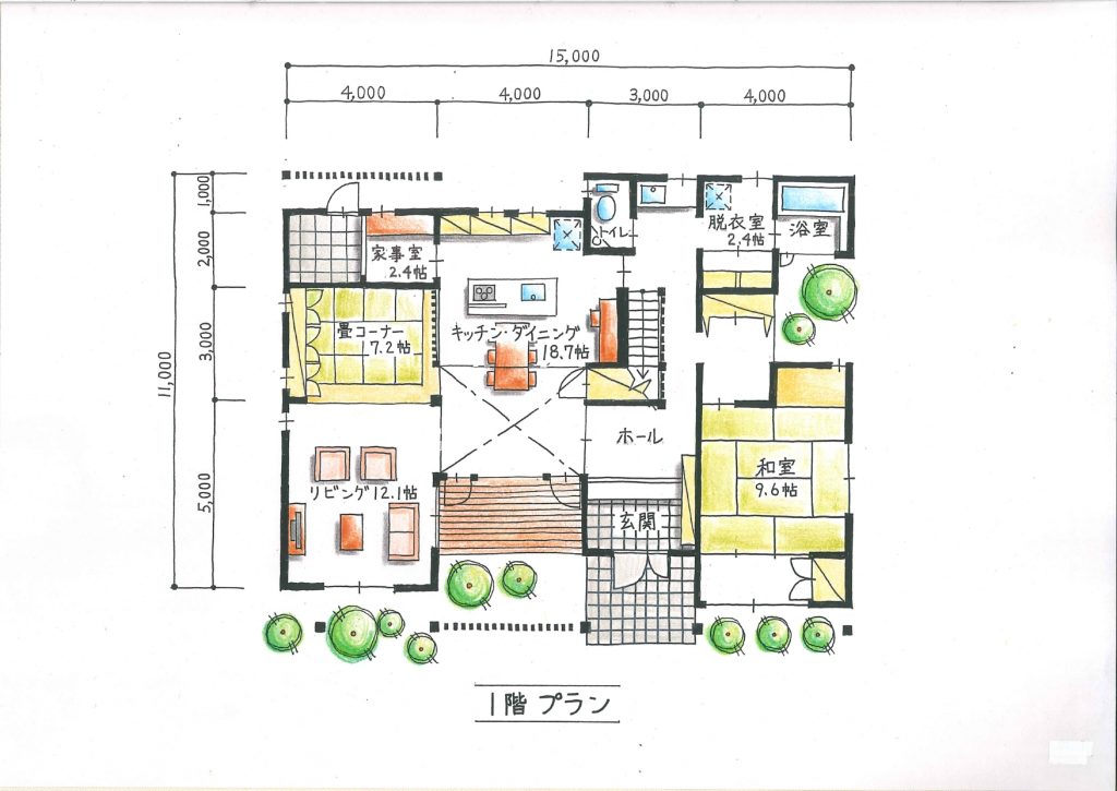 日本の家・檜の家「館」シリーズ 間取図